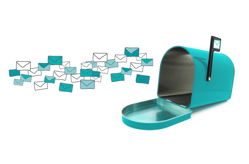 Briefe und Briefkasten